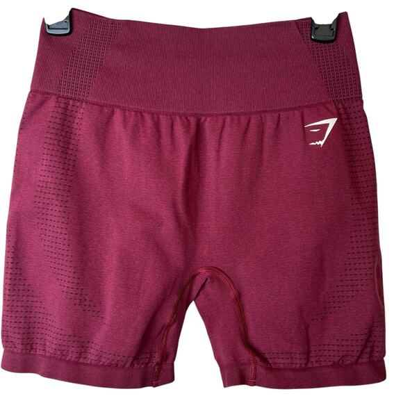 GYMSHARK the Vital Stretch Shorts in Maroon Women's Size Small - Picture 4 of 13